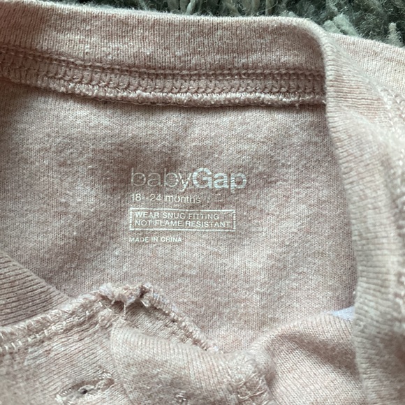 Lot of 5 18-24 month Girls baby Gap 100% cotton pajamas (1 glow-in-the-dark) - Picture 5 of 14